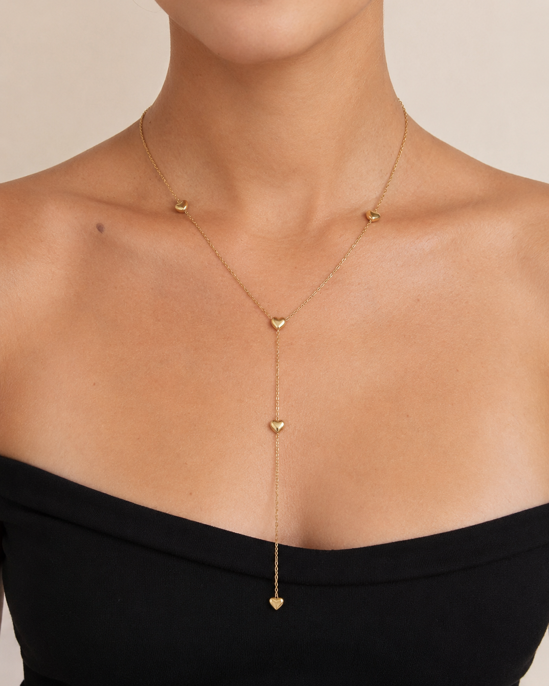 Amara Heart Y Necklace