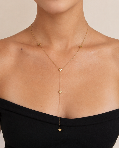Amara Heart Y Necklace