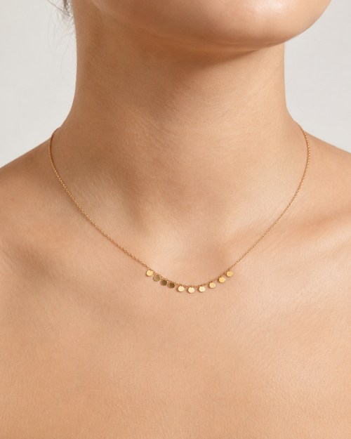 Golden Raindrops Necklace