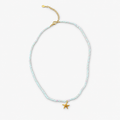 Aqua Pearl Star Necklace